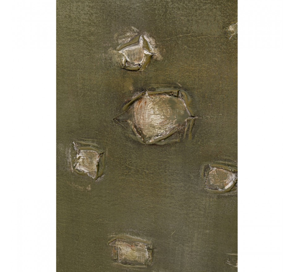 Schilderij Moody 120x150cm groen Kare Design