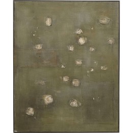 Tableau sur toile Moody vert 150x120cm