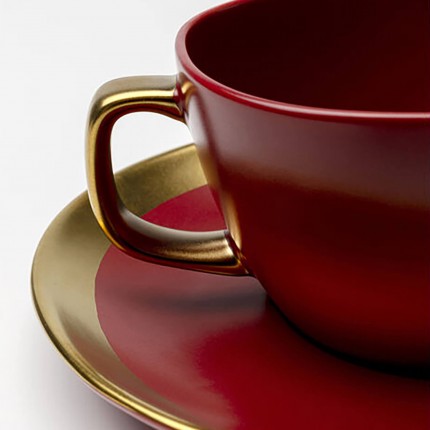 Tasses à café Vibrations rouges set de 6 Kare Design