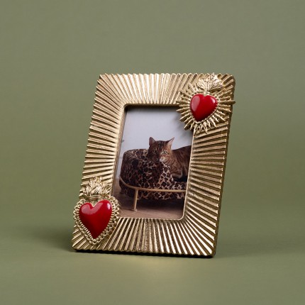 Picture Frame two flaming hearts 18x23cm Kare Design