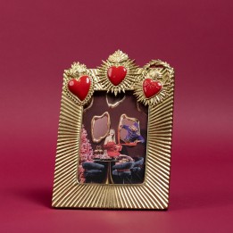 Picture Frame three flaming hearts 20x29cm Kare Design