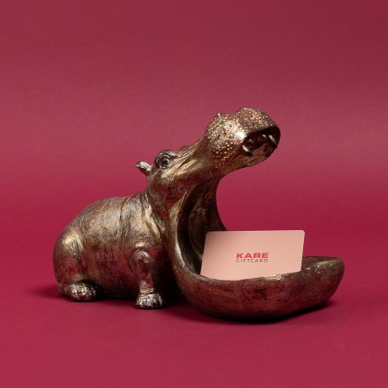 Bowl hippopotamus copper Kare Design