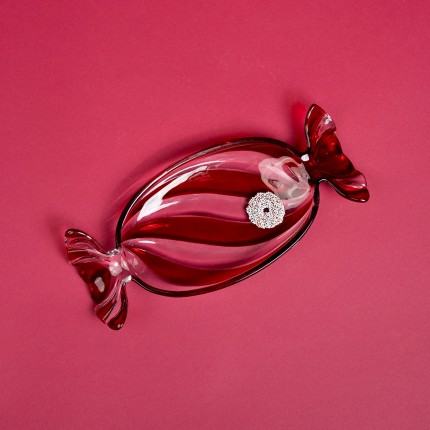 Bowl red candy 34cm Kare Design