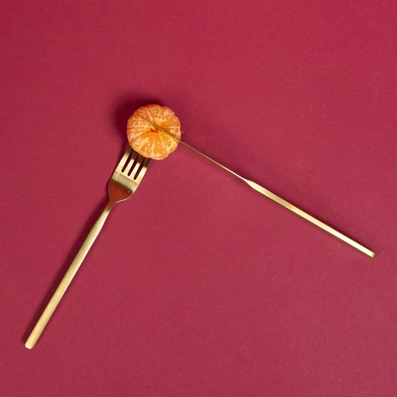 Gold-plated steel cutlery - Gloria - Kare Design