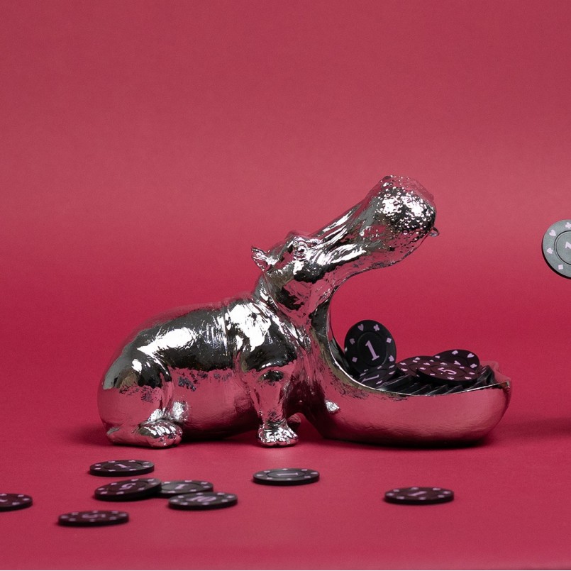 Coupe hippopotame argenté - Kare Design