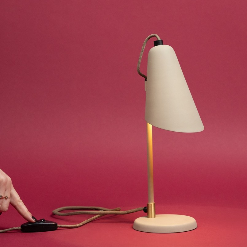 Lampe rétro beige en acier - Mira - Kare Design