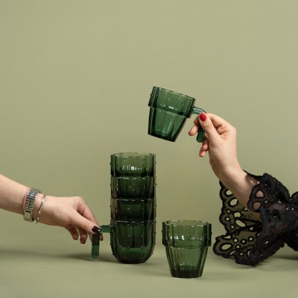 Water Glass cactus (6/set) Kare Design