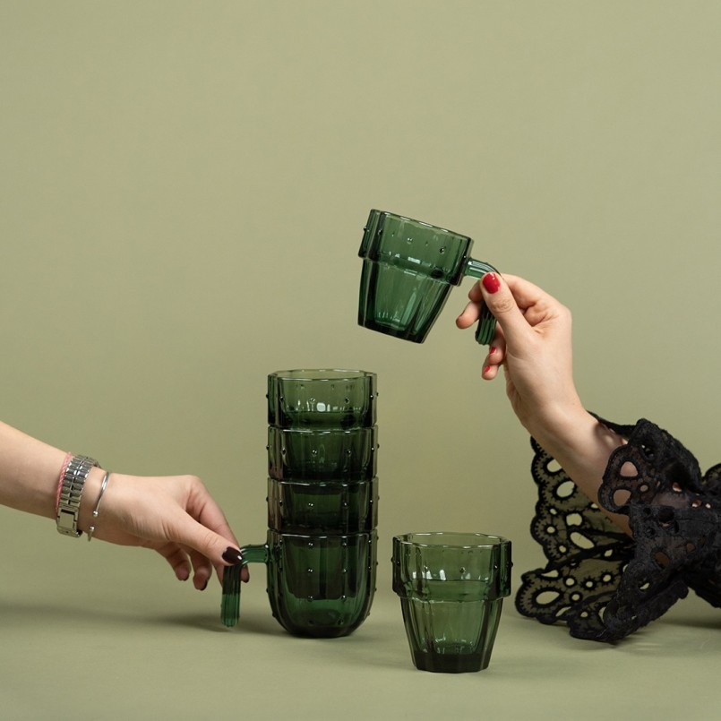 Verres cactus verts - Kare Design