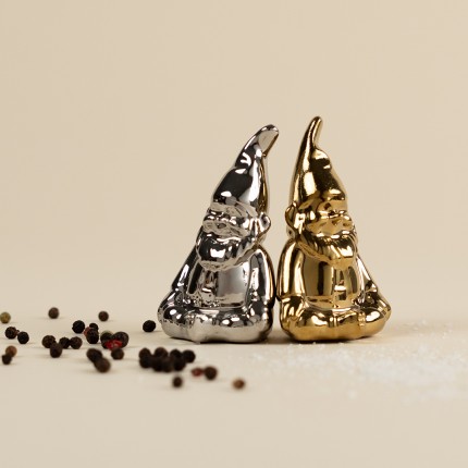 Peper en zoutstel gnoom goud en zilver Kare Design