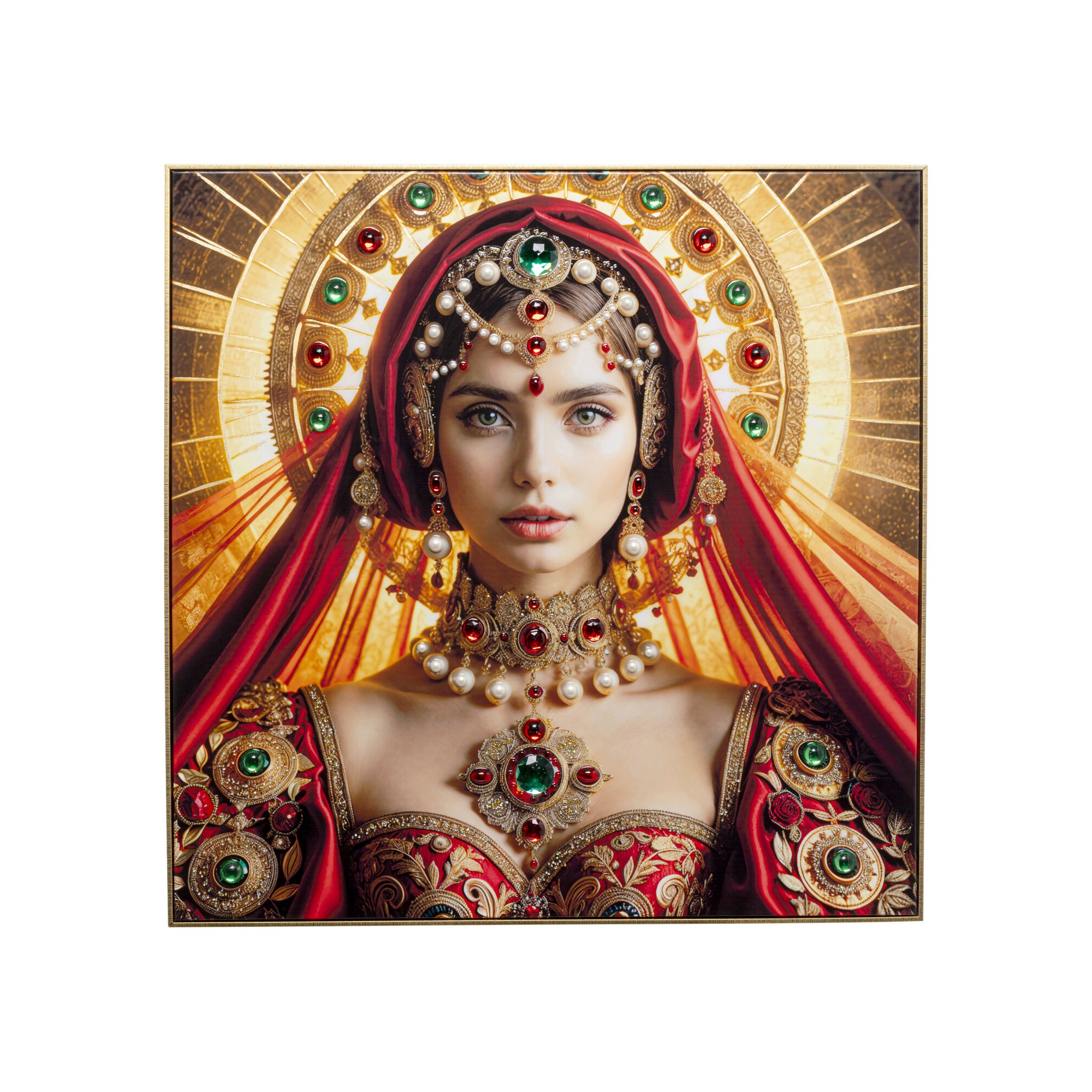 Tableau encadré Saint Halo Lady 100x100cm