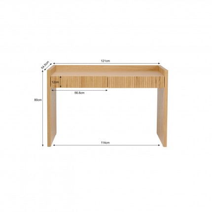 Desk Brighton 121x55cm Kare Design