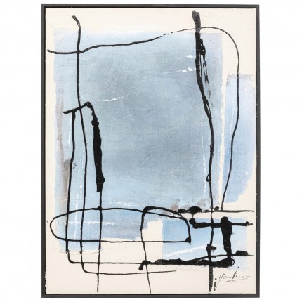 Painting Frame Dust 75x55cm blue Kare Design