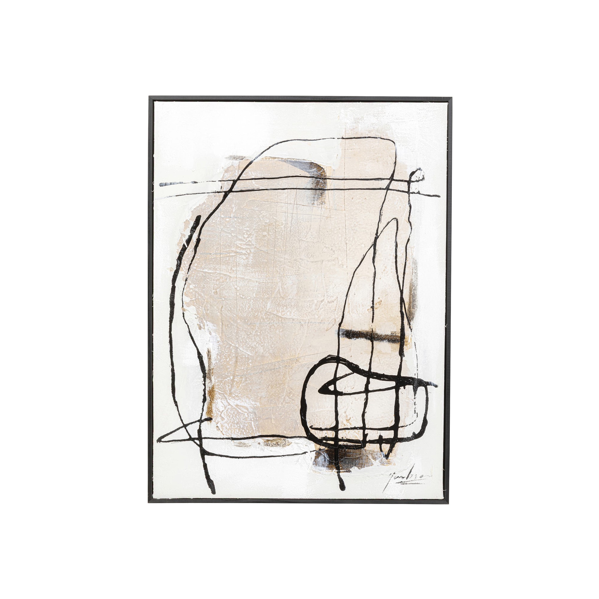 Schilderij Frame Dust 55x75cm grijs Kare Design