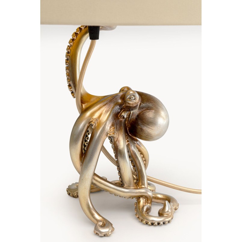 Lampe à poser Octopus doré 44cm