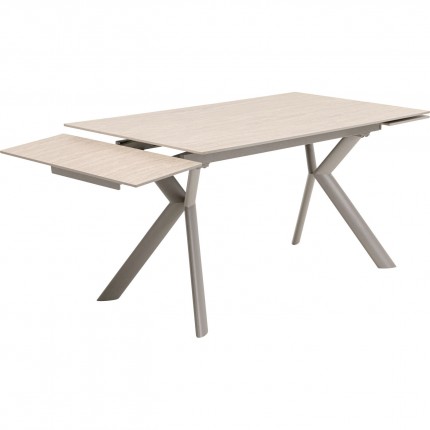Table à rallonges Xenia Travertino 200x80cm Kare Design