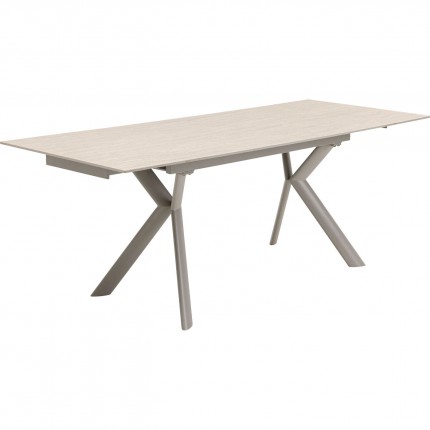 Table à rallonges Xenia Travertino 200x80cm Kare Design