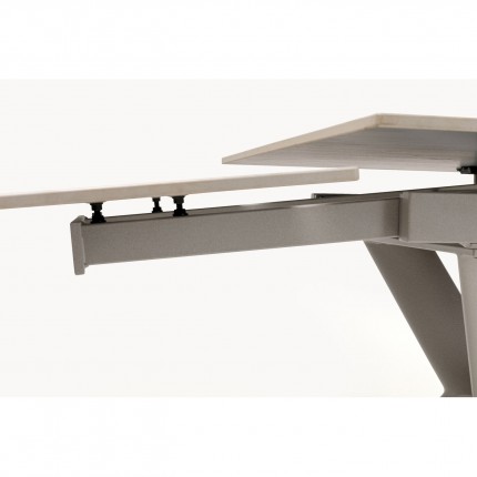 Uitschuifbare Eettafel Xenia Travertino 200x80cm Kare Design