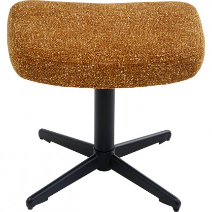 Swivel Armchair with Stool Jules brown Kare Design