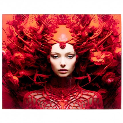 Wandfoto rode muze 50x40cm Kare Design