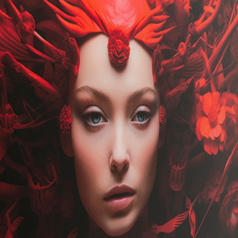 Tableau en verre muse rouge - Kare Design