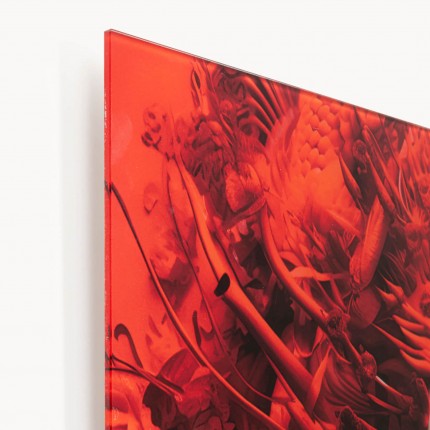 Glass Picture red muse 120x120cm Kare Design