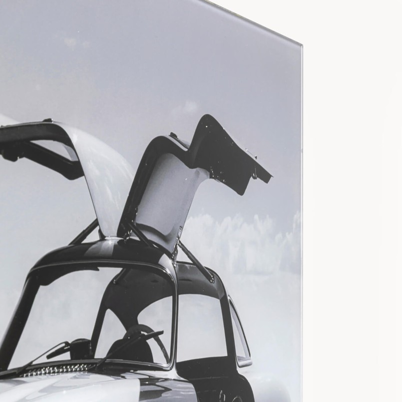 Tableau en verre voiture de profil - Kare Design