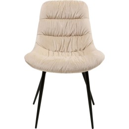 Chaise en velours crème - South Side - Kare Design