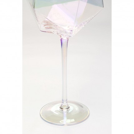Red Wine Glass Diamond (4/set) Kare Design
