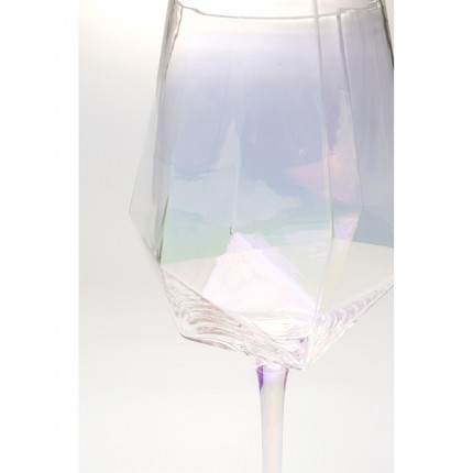 Red Wine Glass Diamond (4/set) Kare Design