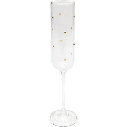 Champagneglazen Glam Dots goud (4/set) Kare Design