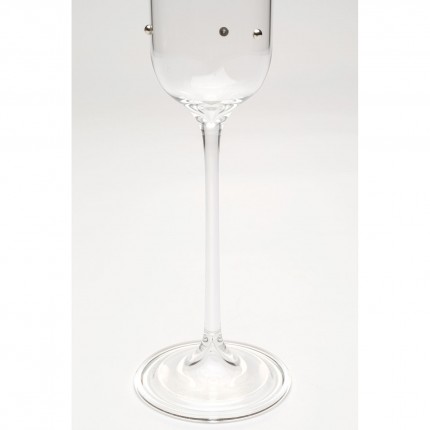 Champagne Glass Glam Dots silver (4/set) Kare Design