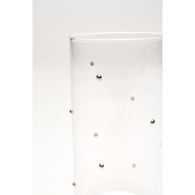 Verre à eau Glam Dots Silver 14cm