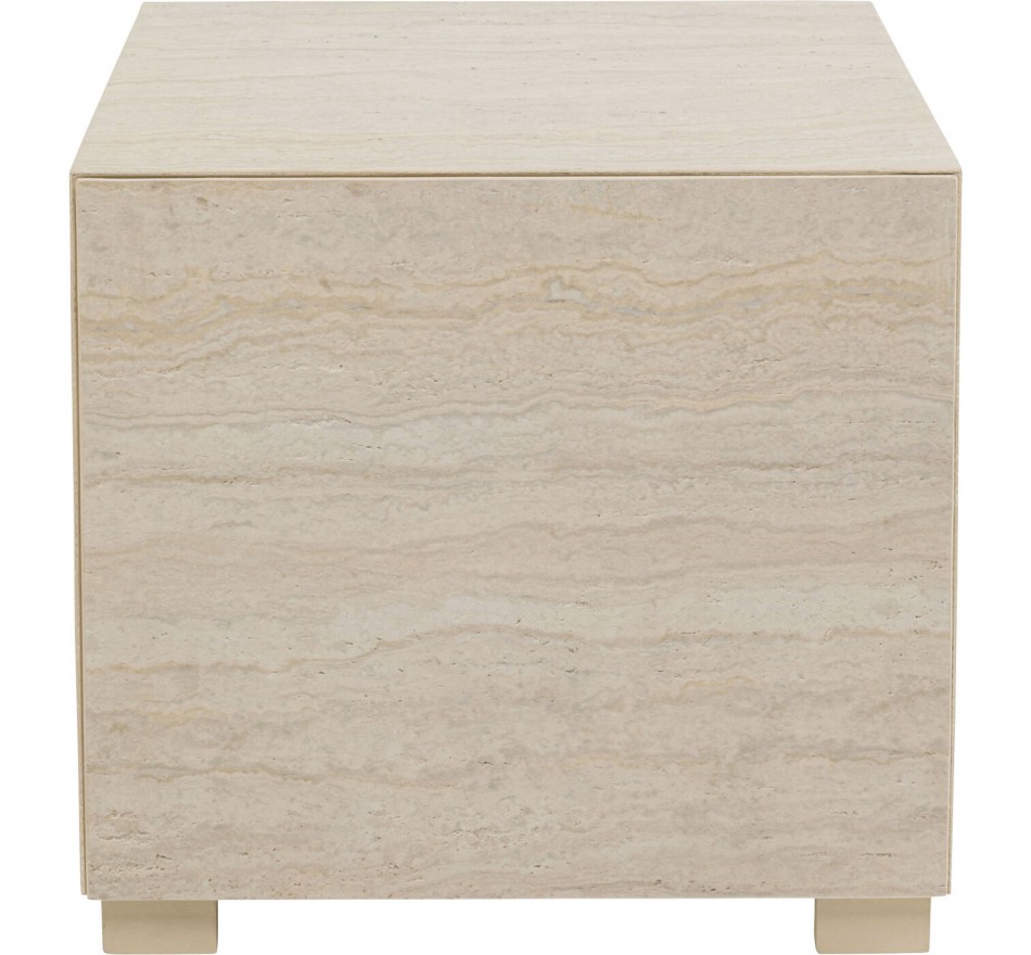Side Table with drawer Travertino Kare Design