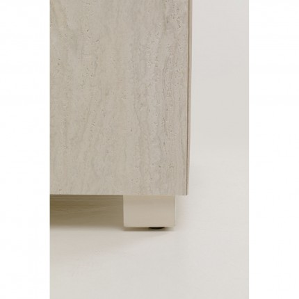 Table d'appoint à tiroir Travertino Kare Design