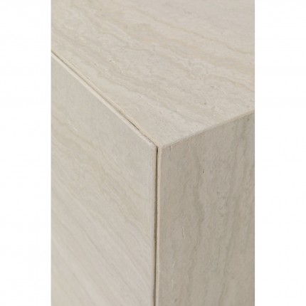 Side Table with drawer Travertino Kare Design
