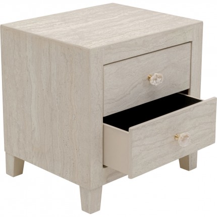Nightstand Travertino 2 drawers Kare Design