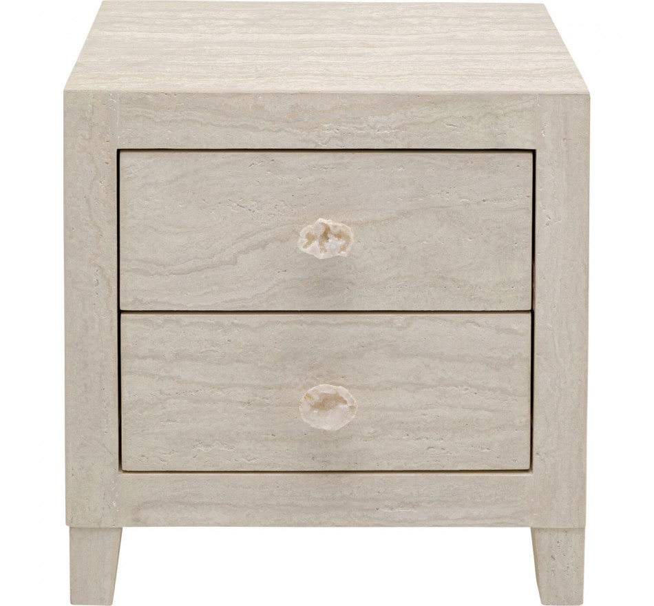Nightstand Travertino 2 drawers Kare Design