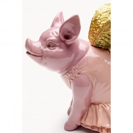 Tirelire cochon ailé rose 15cm Kare Design