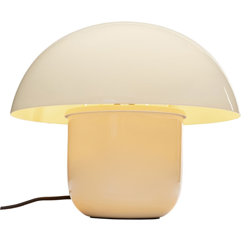 Lampe à poser Mushroom Shiny écru 27cm