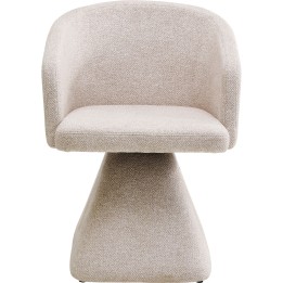 Chaise pivotante Melli crème