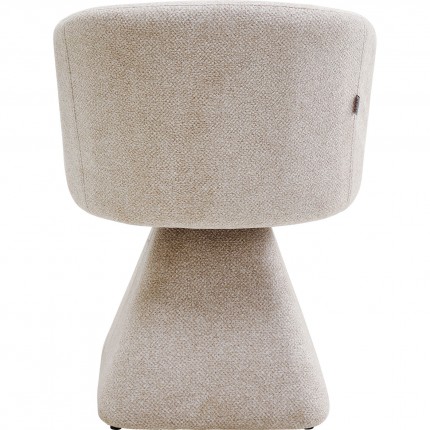 Swivel Chair with armrests Melli cream Kare Design