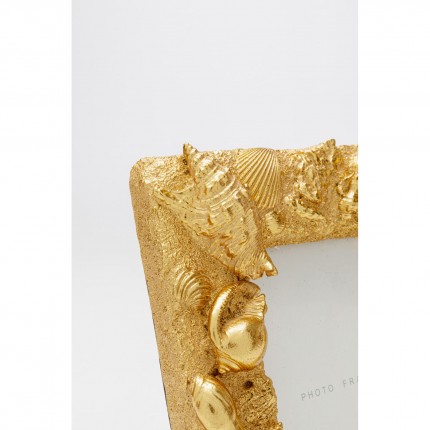 Picture Frame shells 20x25cm gold Kare Design