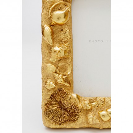 Cadre photo coquillages 20x25cm doré Kare Design