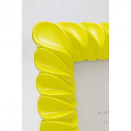 Cadre photo Sunrise 21x25cm jaune Kare Design