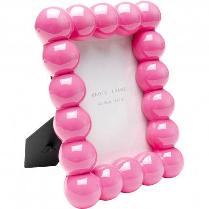 Cadre photo Bubble 19x23cm rose Kare Design