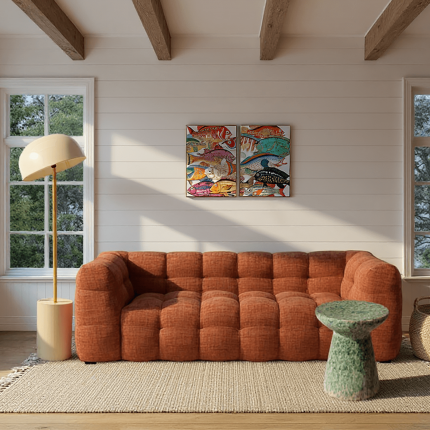 Vloerlamp Loungy 160cm beige Kare Design