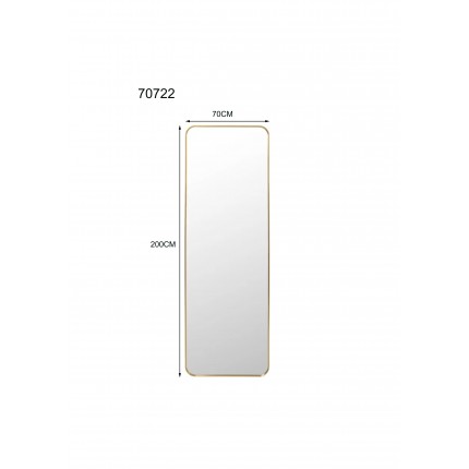 Wall Mirror Simply 200x70cm brass Kare Design