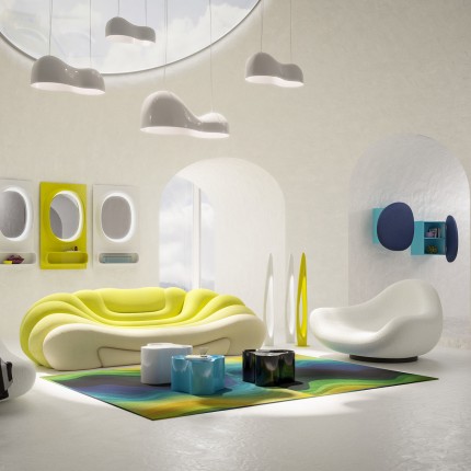 Vloerkleed Aura 240x170cm groen en blauw Kare Design