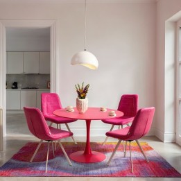 Eettafel Schickeria Ø110cm roze Kare Design