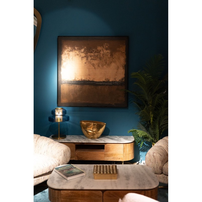 Tableau abstrait marron et noir - Silence - Kare Design